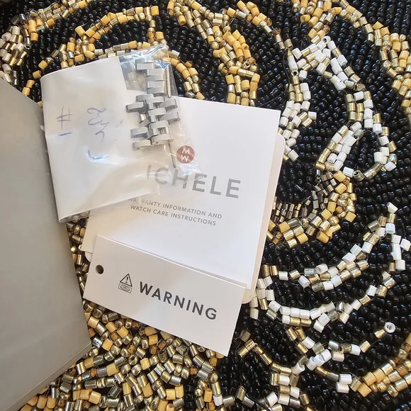 Michele Silver and Pink Watch - Picture 2 of 9